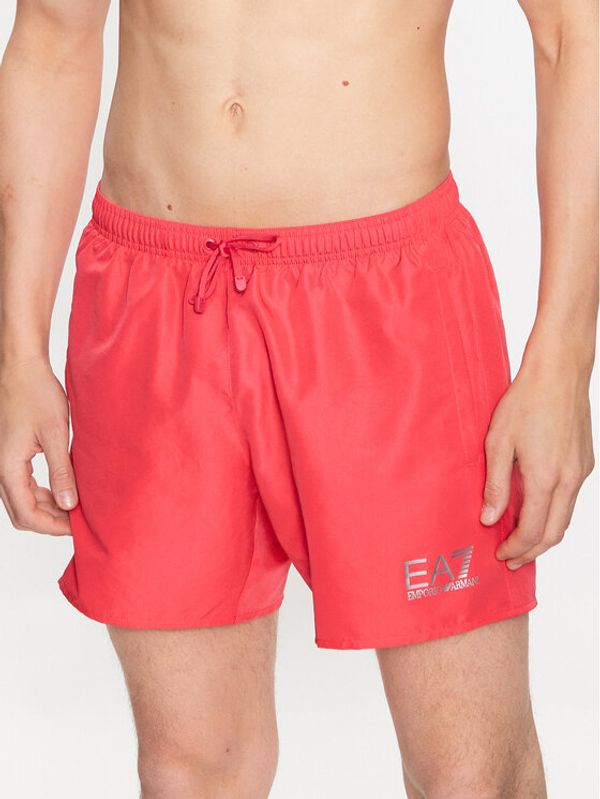 EA7 Emporio Armani EA7 Emporio Armani Плувни шорти 902000 CC721 23673 Червен Regular Fit