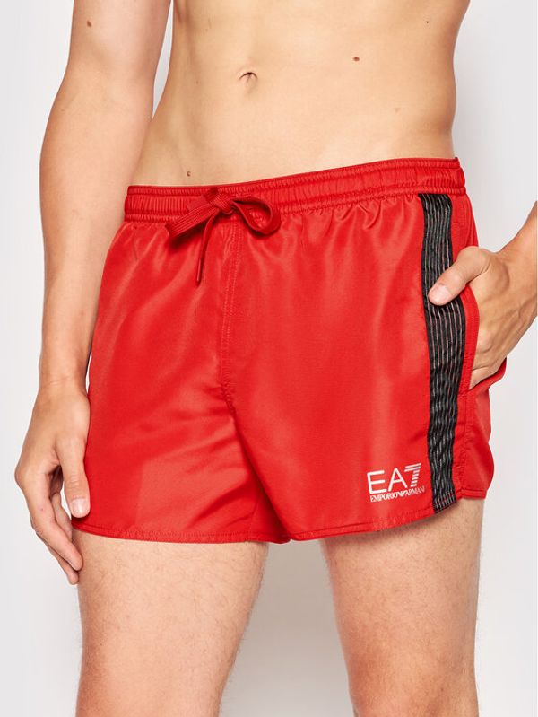 EA7 Emporio Armani EA7 Emporio Armani Плувни шорти 902061 2R722 00074 Червен Regular Fit