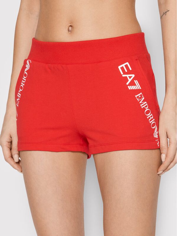EA7 Emporio Armani EA7 Emporio Armani Спортни шорти 3LTS54 TJCQZ 1465 Червен Regular Fit