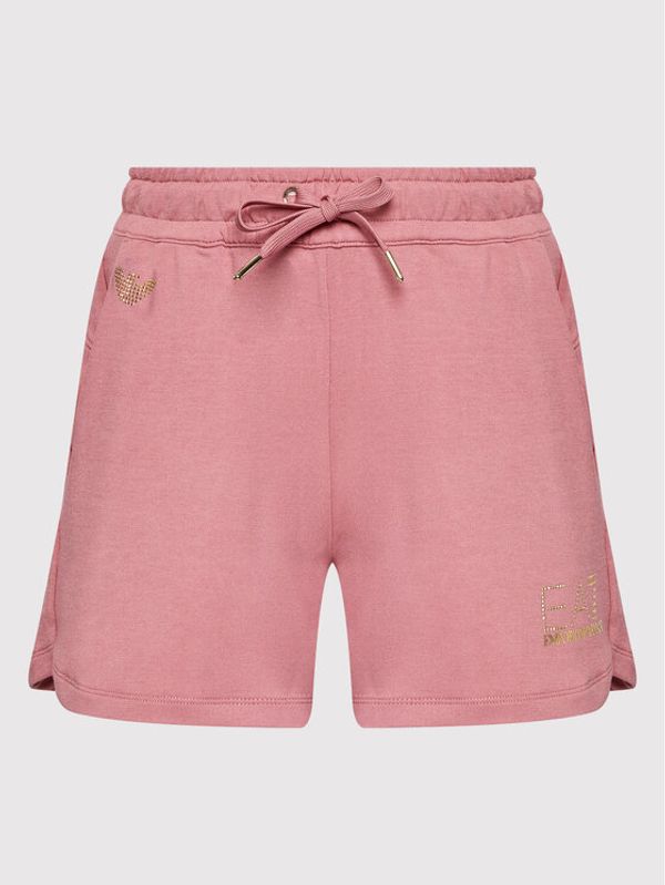 EA7 Emporio Armani EA7 Emporio Armani Спортни шорти 3LTS57 TJ9RZ 1413 Розов Regular Fit