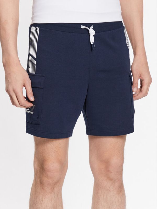 EA7 Emporio Armani EA7 Emporio Armani Спортни шорти 3RPS55 PJLIZ 1554 Тъмносин Regular Fit
