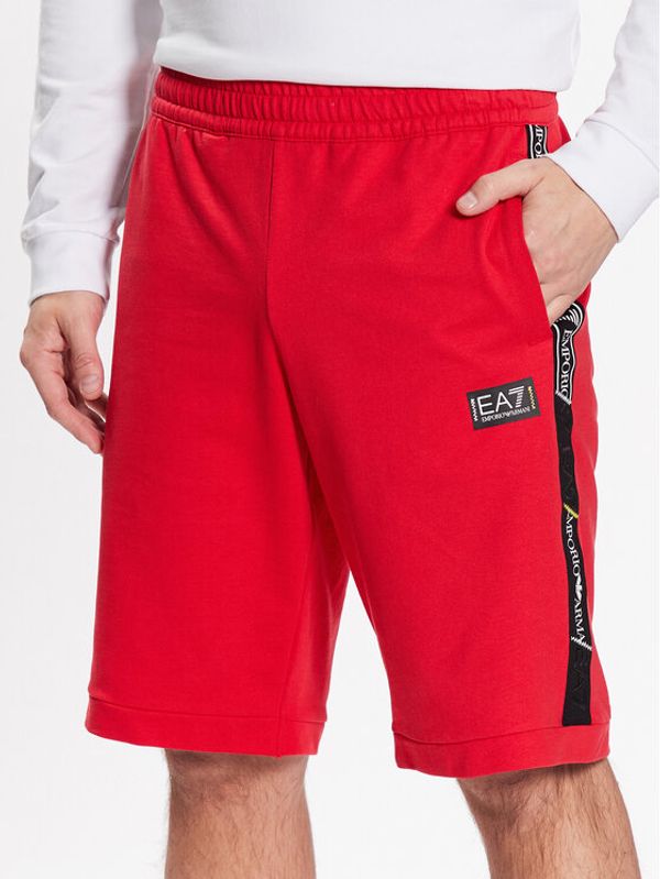 EA7 Emporio Armani EA7 Emporio Armani Спортни шорти 3RPS56 PJ05Z 1451 Червен Regular Fit