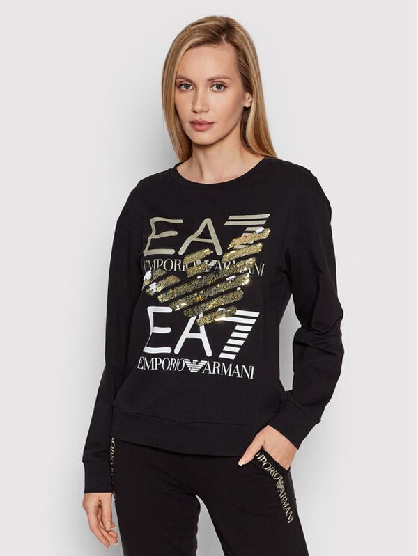 EA7 Emporio Armani EA7 Emporio Armani Суитшърт 3LTM41 TJFRZ 1200 Черен Regular Fit