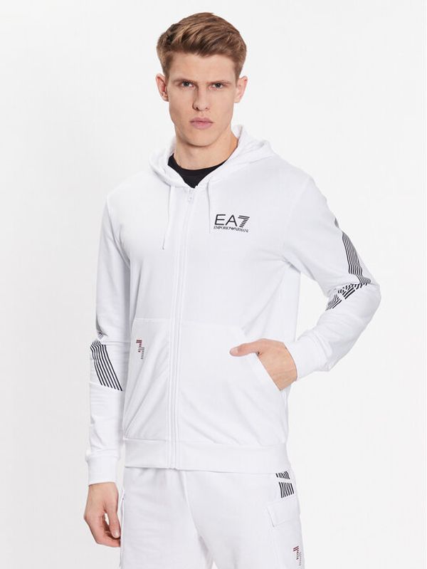 EA7 Emporio Armani EA7 Emporio Armani Суитшърт 3RPM07 PJLIZ 1100 Бял Regular Fit