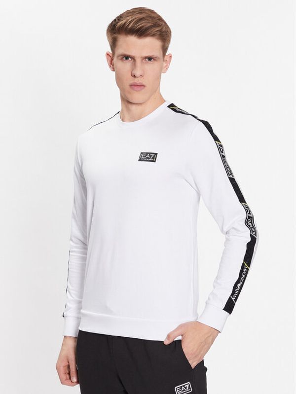 EA7 Emporio Armani EA7 Emporio Armani Суитшърт 3RPM08 PJ05Z 1100 Бял Regular Fit