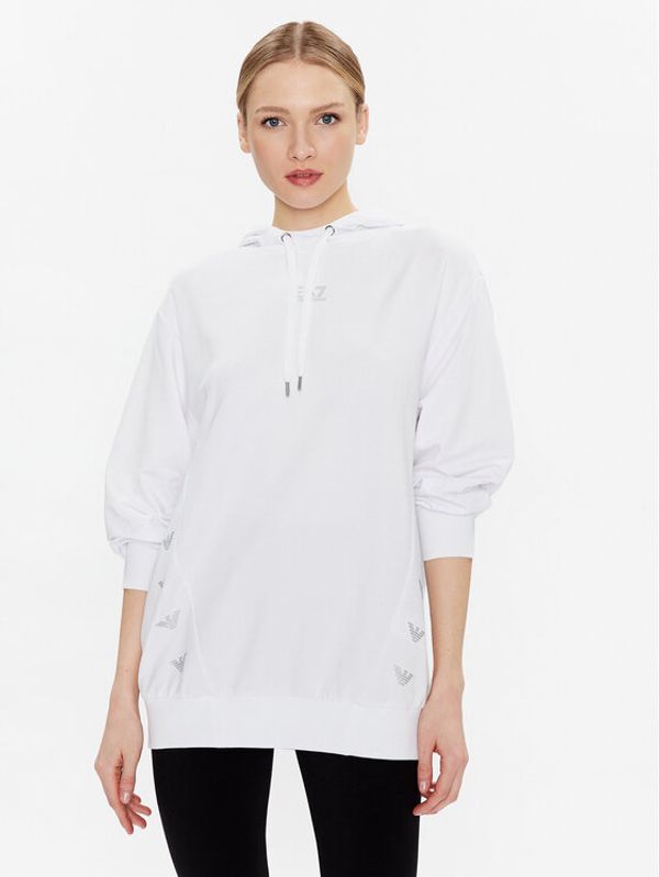 EA7 Emporio Armani EA7 Emporio Armani Суитшърт 3RTM11 TJEAZ 1100 Бял Regular Fit