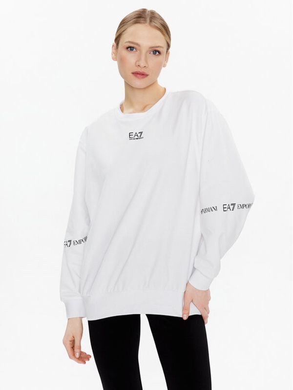 EA7 Emporio Armani EA7 Emporio Armani Суитшърт 3RTM18 TJCQZ 0102 Бял Regular Fit