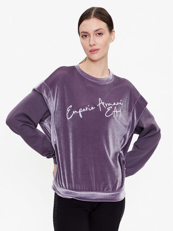 EA7 Emporio Armani EA7 Emporio Armani Суитшърт 3RTM28 TJDWZ 1319 Виолетов Regular Fit