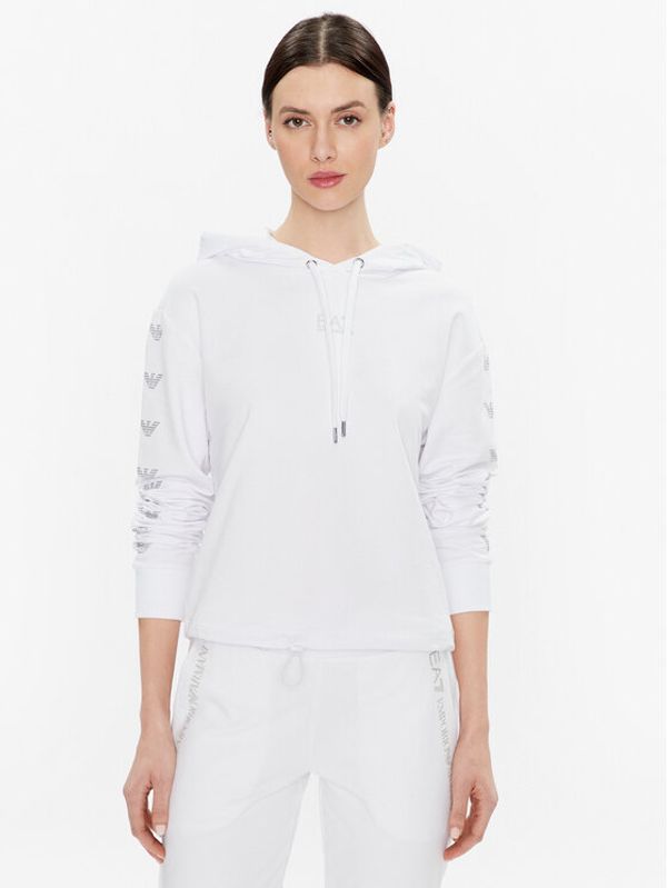 EA7 Emporio Armani EA7 Emporio Armani Суитшърт 3RTM47 TJEAZ 1100 Бял Regular Fit