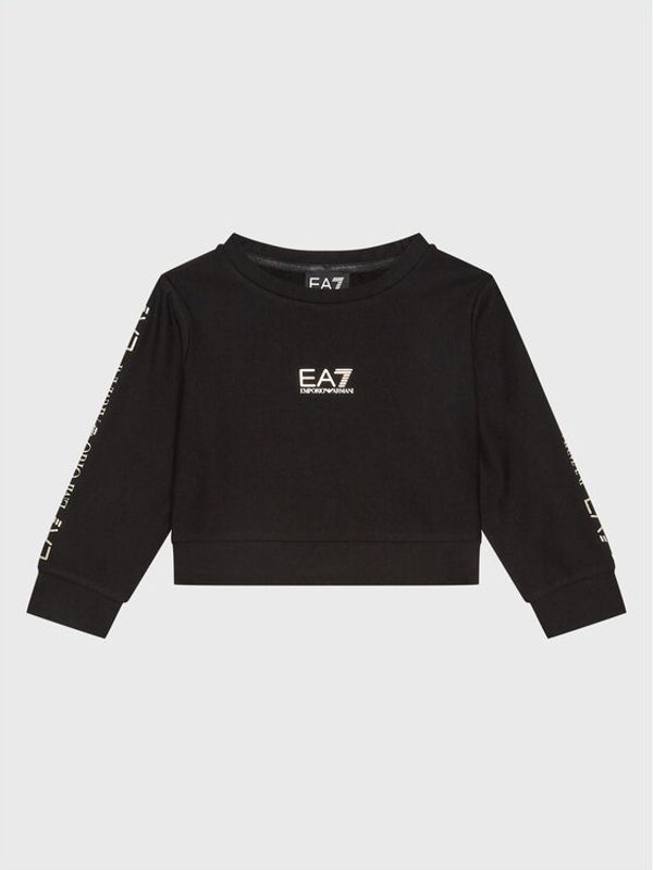 EA7 Emporio Armani EA7 Emporio Armani Суитшърт 6LFM02 FJALZ 0200 Черен Regular Fit