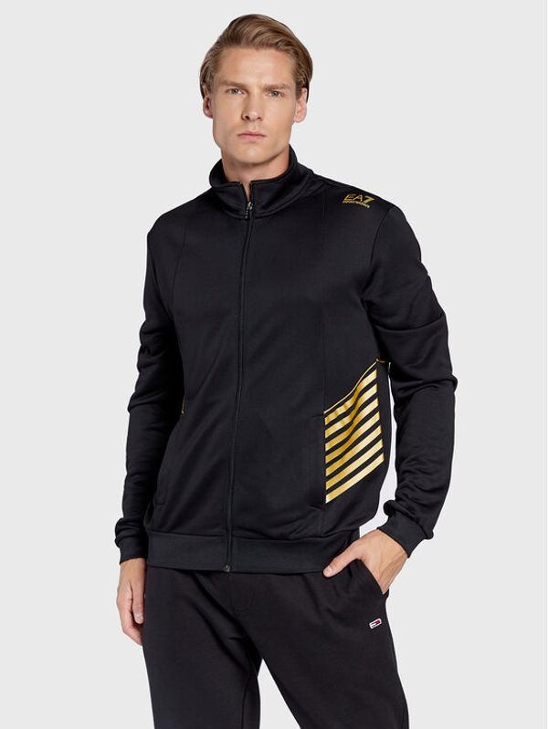 EA7 Emporio Armani EA7 Emporio Armani Суитшърт 6LPM11 PJ16Z 0208 Черен Regular Fit
