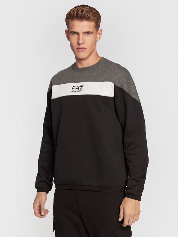 EA7 Emporio Armani EA7 Emporio Armani Суитшърт 6LPM14 PJ07Z 1200 Черен Regular Fit