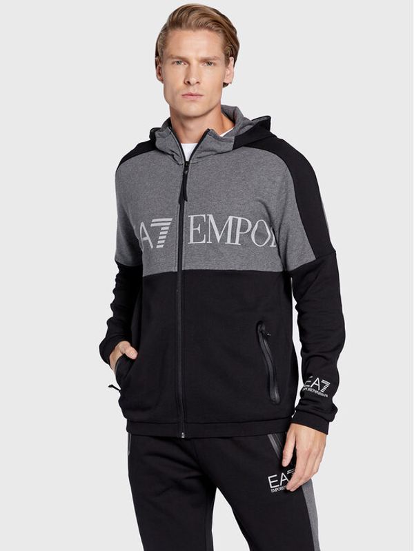 EA7 Emporio Armani EA7 Emporio Armani Суитшърт 6LPM18 PJEQZ 1200 Черен Regular Fit