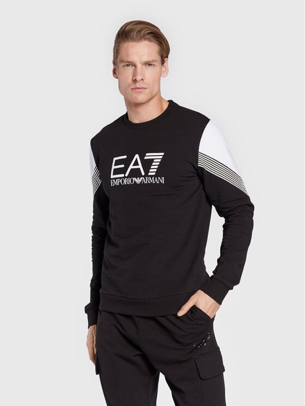 EA7 Emporio Armani EA7 Emporio Armani Суитшърт 6LPM55 PJ9FZ 1200 Черен Regular Fit
