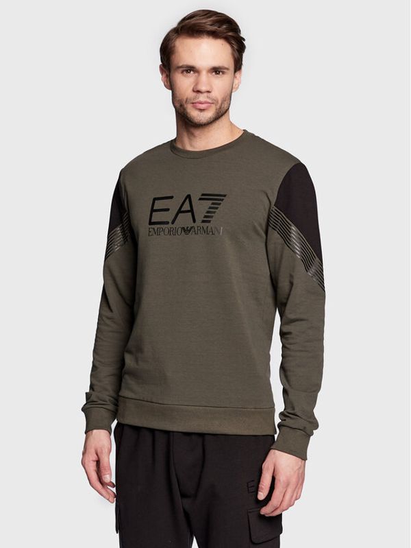 EA7 Emporio Armani EA7 Emporio Armani Суитшърт 6LPM55 PJ9FZ 1866 Каки Regular Fit