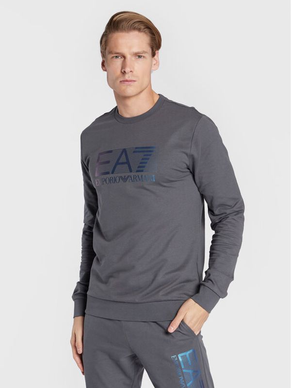 EA7 Emporio Armani EA7 Emporio Armani Суитшърт 6LPM60 PJ05Z 1977 Сив Regular Fit