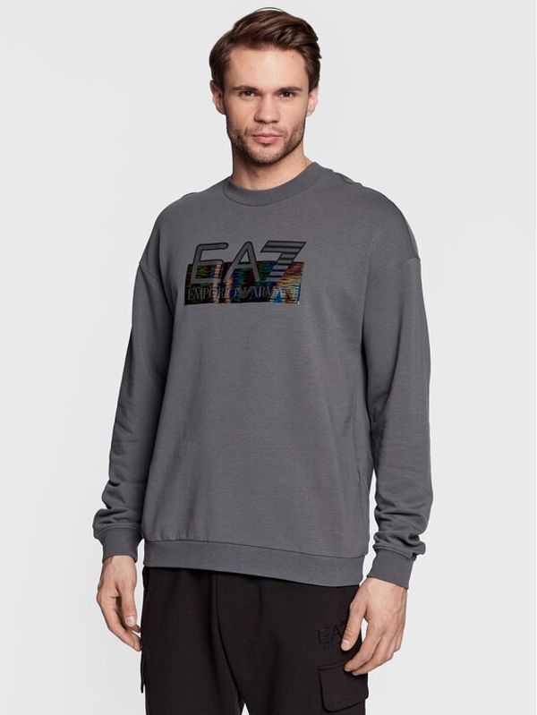 EA7 Emporio Armani EA7 Emporio Armani Суитшърт 6LPM64 PJ9FZ 1977 Сив Regular Fit