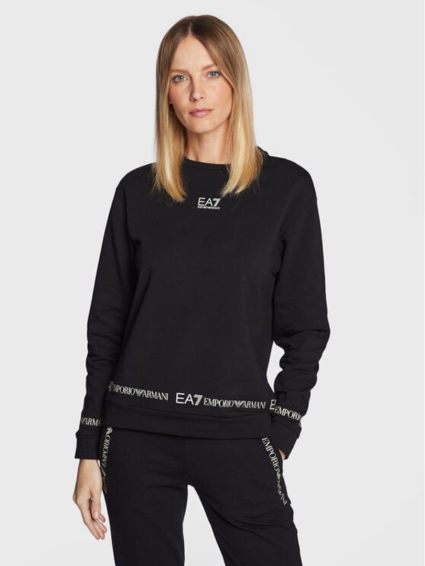 EA7 Emporio Armani EA7 Emporio Armani Суитшърт 6LTM09 TJFTZ 0200 Черен Regular Fit