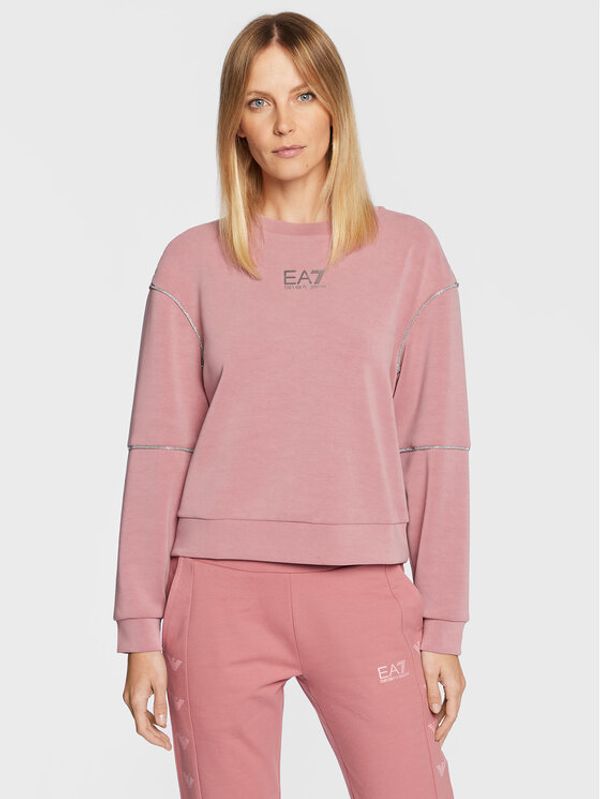 EA7 Emporio Armani EA7 Emporio Armani Суитшърт 6LTM24 TJGEZ 1438 Розов Regular Fit