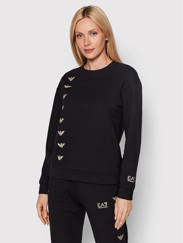 EA7 Emporio Armani EA7 Emporio Armani Суитшърт 6LTM27 TJJRZ 0200 Черен Regular Fit