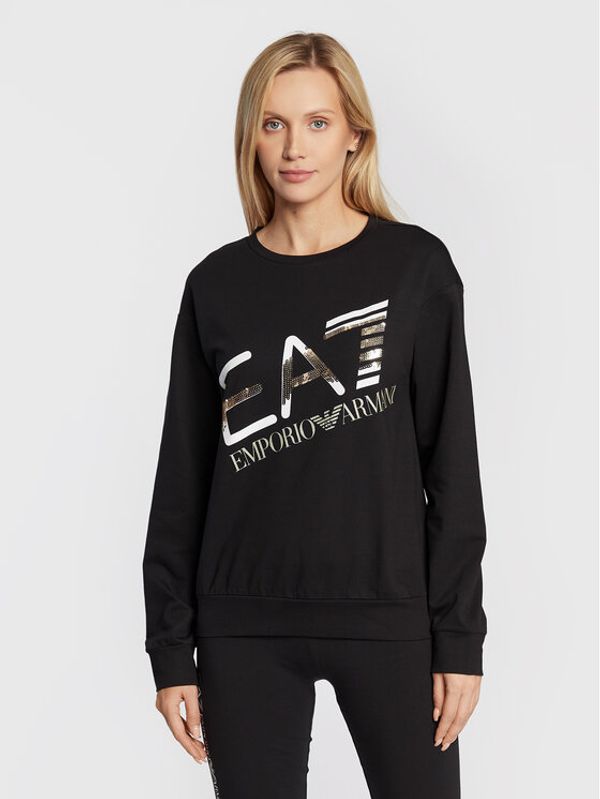EA7 Emporio Armani EA7 Emporio Armani Суитшърт 6LTM43 TJFRZ 1200 Черен Regular Fit