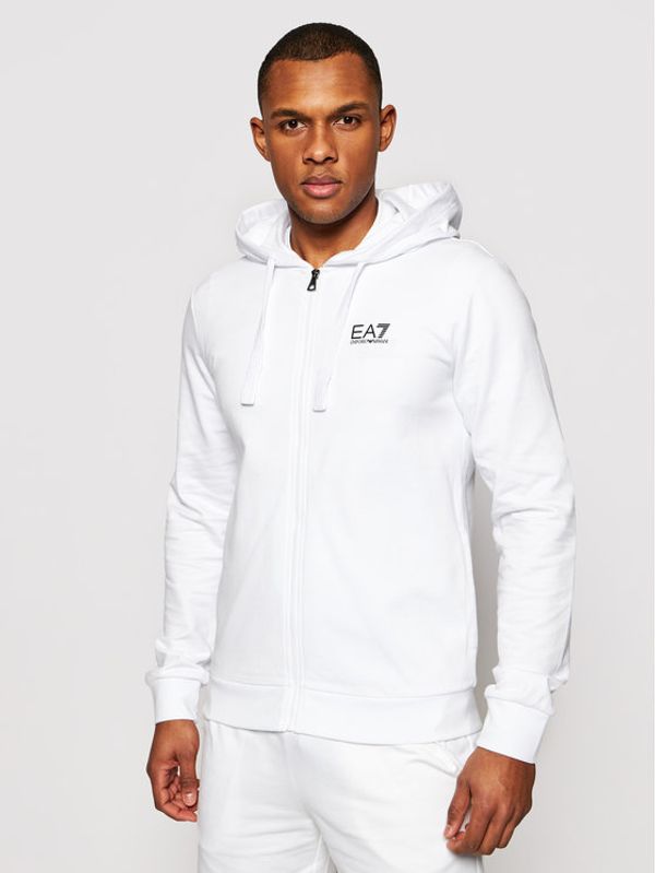 EA7 Emporio Armani EA7 Emporio Armani Суитшърт 8NPM03 PJ05Z 1100 Бял Regular Fit