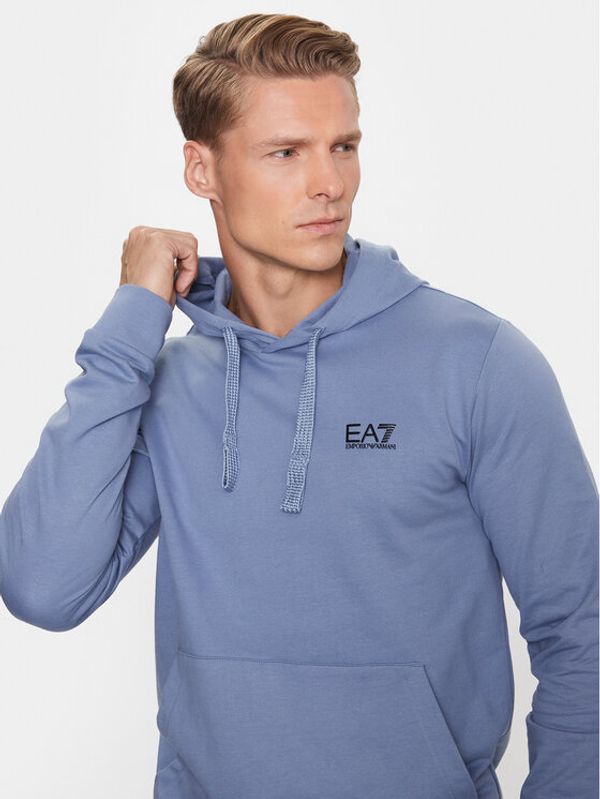 EA7 Emporio Armani EA7 Emporio Armani Суитшърт 8NPM04 PJ05Z 1531 Син Regular Fit