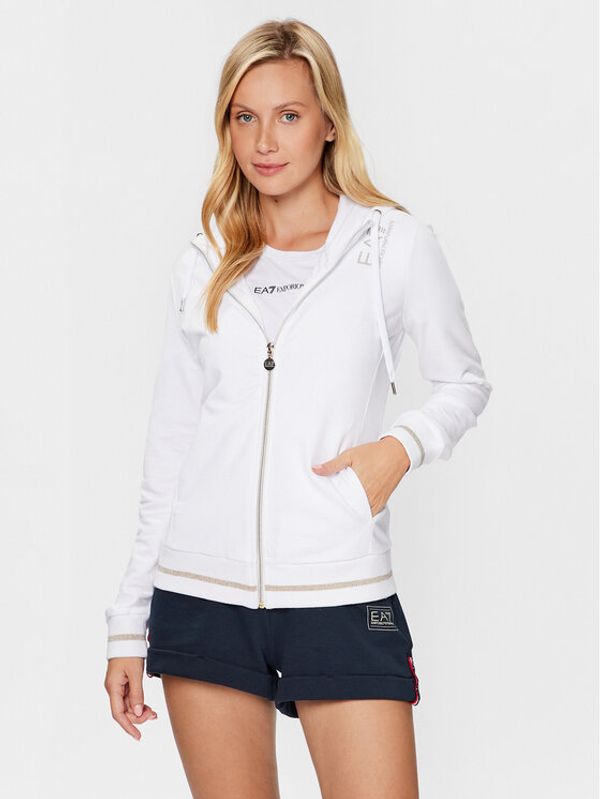 EA7 Emporio Armani EA7 Emporio Armani Суитшърт 8NTM34 TJCQZ 1100 Бял Regular Fit