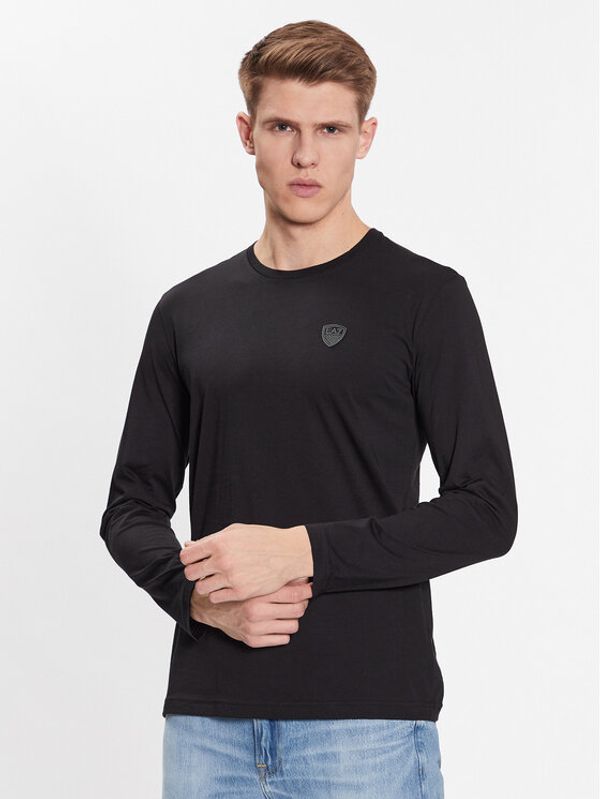 EA7 Emporio Armani EA7 Emporio Armani Тениска с дълъг ръкав 3RPT43 PJNTZ 1200 Черен Regular Fit