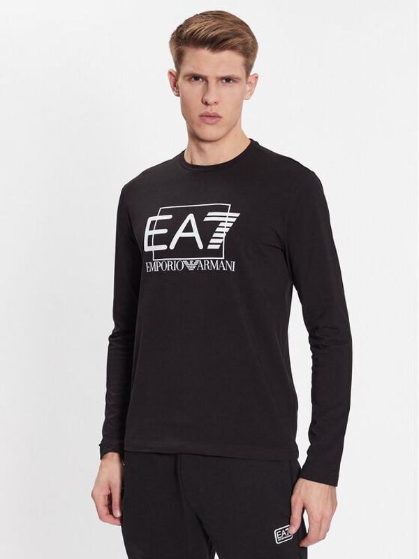 EA7 Emporio Armani EA7 Emporio Armani Тениска с дълъг ръкав 3RPT64 PJ03Z 1200 Черен Regular Fit