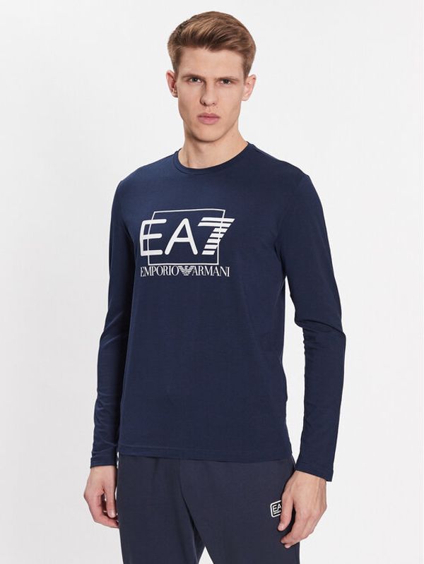 EA7 Emporio Armani EA7 Emporio Armani Тениска с дълъг ръкав 3RPT64 PJ03Z 1554 Тъмносин Regular Fit