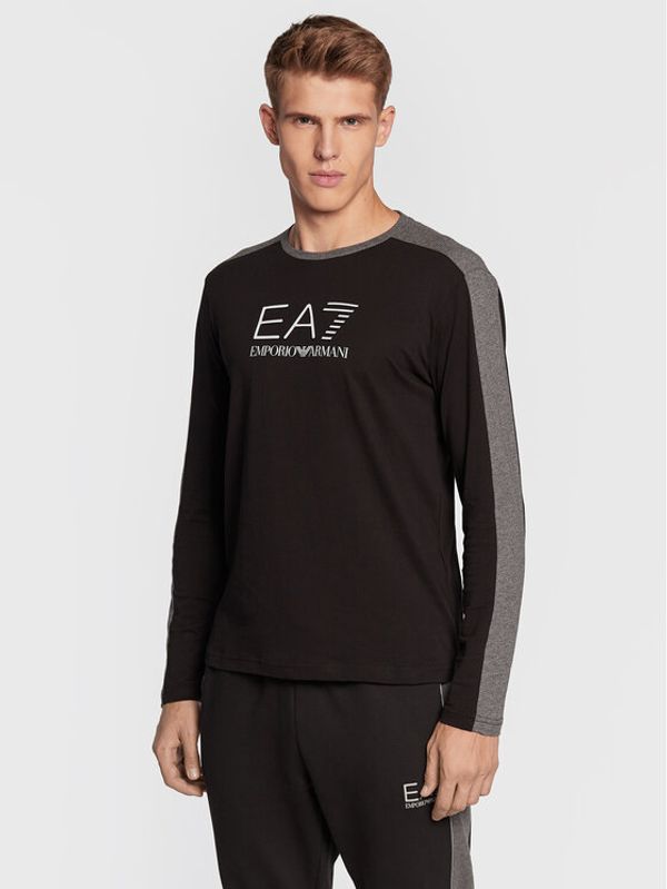 EA7 Emporio Armani EA7 Emporio Armani Тениска с дълъг ръкав 6LPT07 PJ02Z 1200 Черен Regular Fit