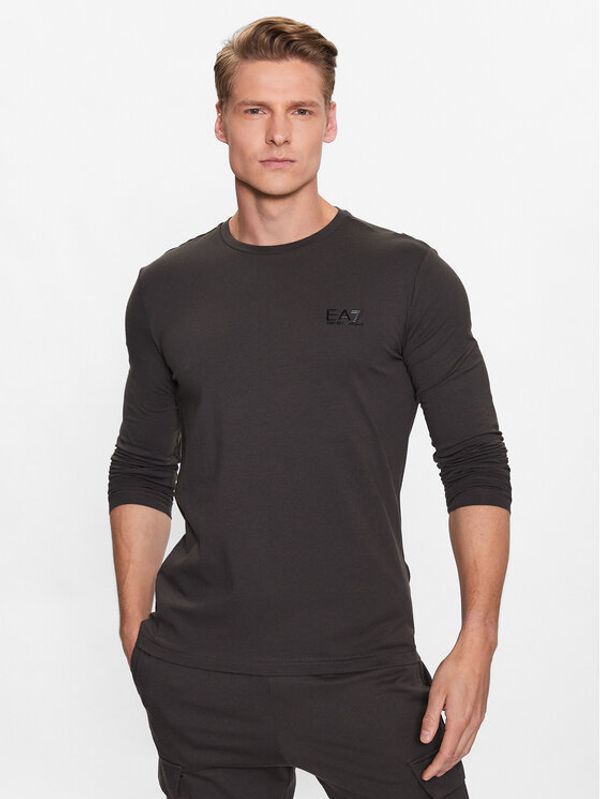EA7 Emporio Armani EA7 Emporio Armani Тениска с дълъг ръкав 8NPT55 PJM5Z 1997 Сив Regular Fit
