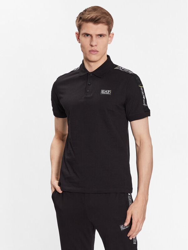 EA7 Emporio Armani EA7 Emporio Armani Тениска с яка и копчета 3RPF52 PJ02Z 1200 Черен Regular Fit