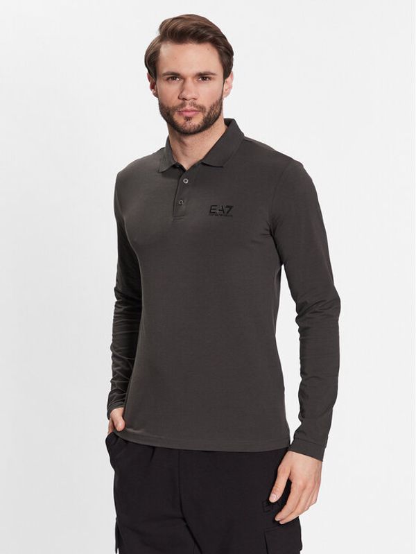 EA7 Emporio Armani EA7 Emporio Armani Тениска с яка и копчета 8NPF05 PJM5Z 1997 Черен Regular Fit