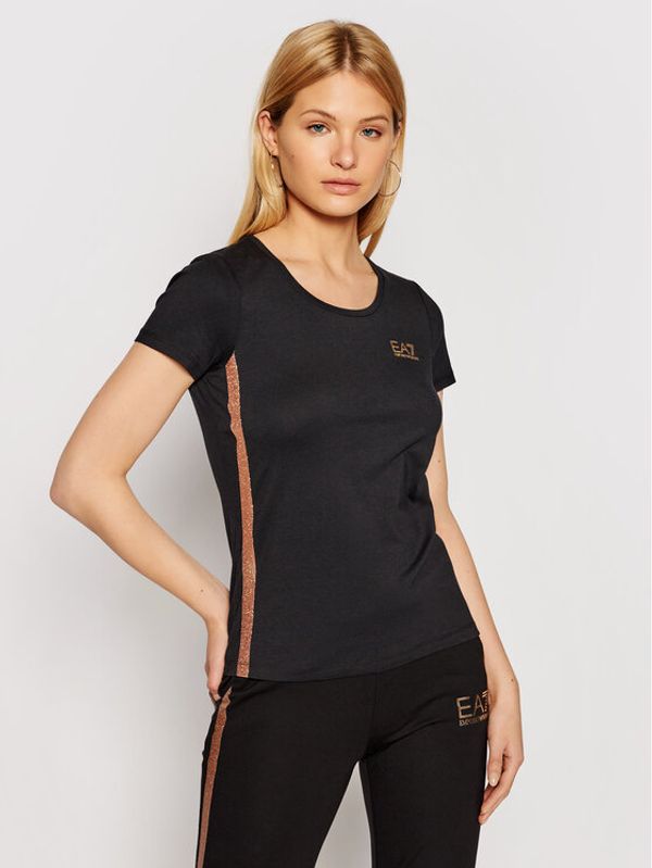 EA7 Emporio Armani EA7 Emporio Armani Тишърт 3KTT51 TJ9VZ 0200 Черен Slim Fit