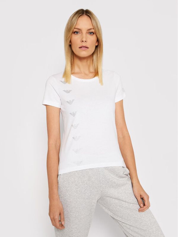 EA7 Emporio Armani EA7 Emporio Armani Тишърт 3LTT12 TJFJZ 1100 Бял Regular Fit