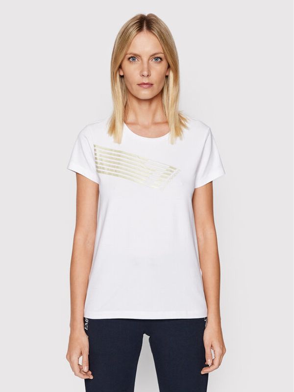 EA7 Emporio Armani EA7 Emporio Armani Тишърт 3LTT31 TJDSZ 1100 Бял Regular Fit
