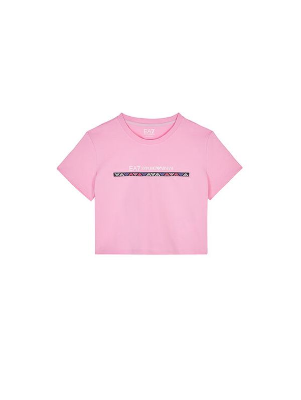 EA7 Emporio Armani EA7 Emporio Armani Тишърт 3RFT07 FJ2HZ 1408 Розов Regular Fit