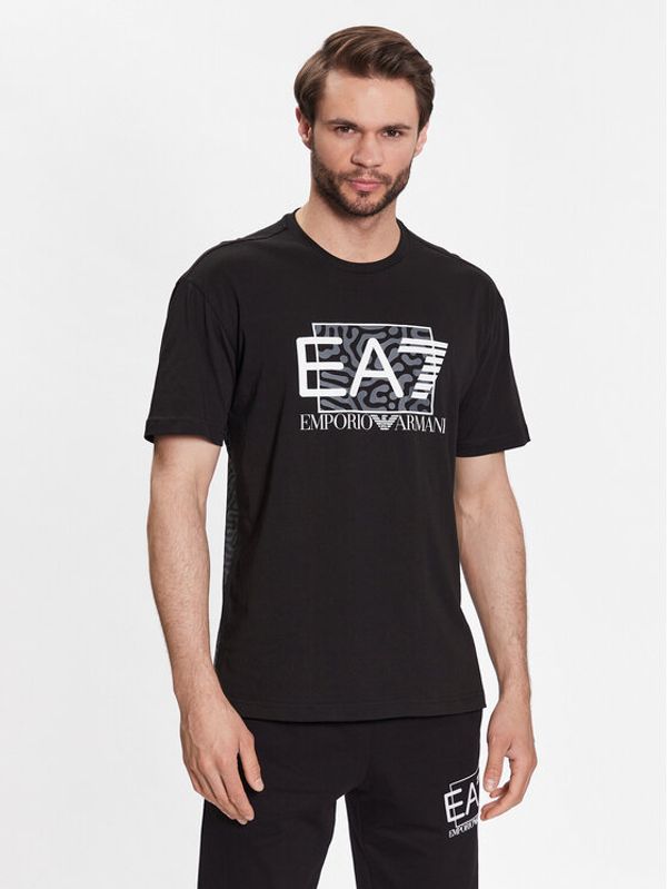 EA7 Emporio Armani EA7 Emporio Armani Тишърт 3RPT01 PJ02Z 1200 Черен Regular Fit