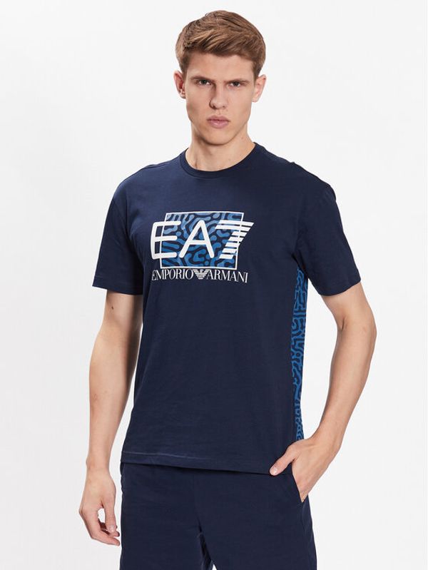 EA7 Emporio Armani EA7 Emporio Armani Тишърт 3RPT01 PJ02Z 1554 Тъмносин Regular Fit