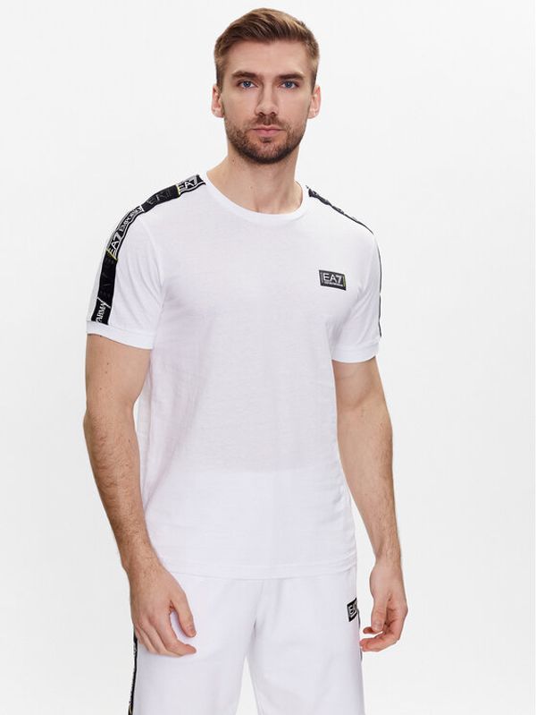 EA7 Emporio Armani EA7 Emporio Armani Тишърт 3RPT06 PJ02Z 1100 Бял Regular Fit