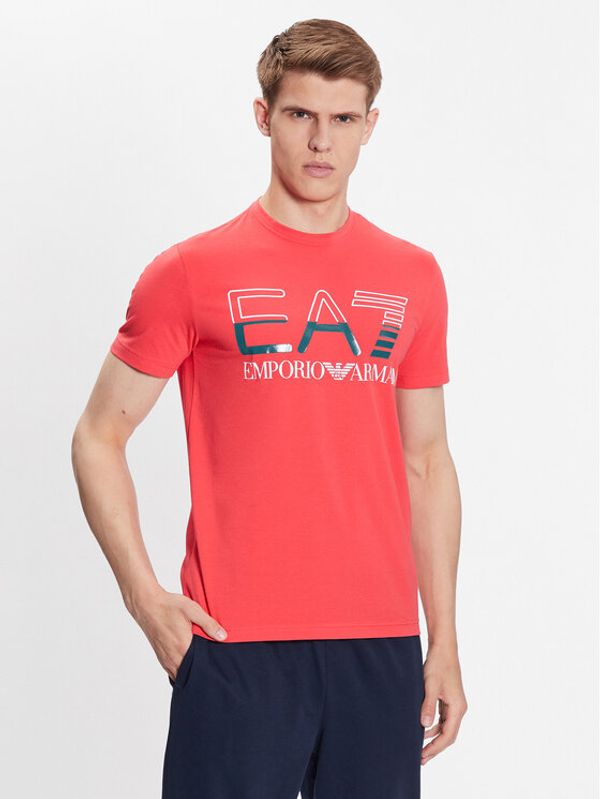 EA7 Emporio Armani EA7 Emporio Armani Тишърт 3RPT07 PJLBZ 1480 Червен Regular Fit