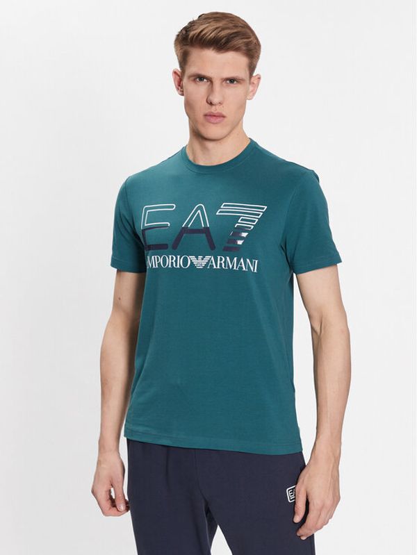 EA7 Emporio Armani EA7 Emporio Armani Тишърт 3RPT07 PJLBZ 1844 Зелен Regular Fit
