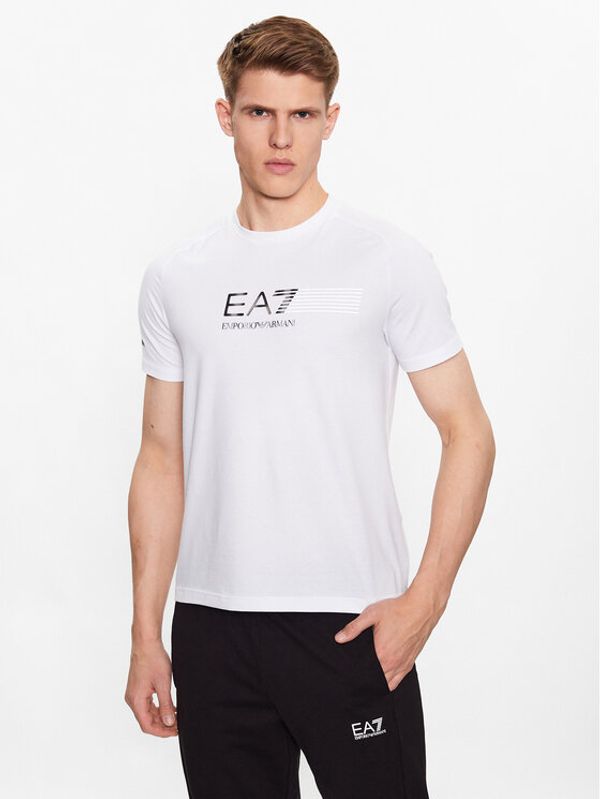 EA7 Emporio Armani EA7 Emporio Armani Тишърт 3RPT22 PJMAZ 1100 Бял Regular Fit
