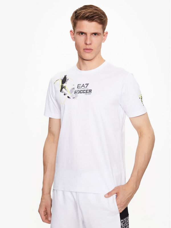 EA7 Emporio Armani EA7 Emporio Armani Тишърт 3RPT44 PJ7CZ 1100 Бял Regular Fit