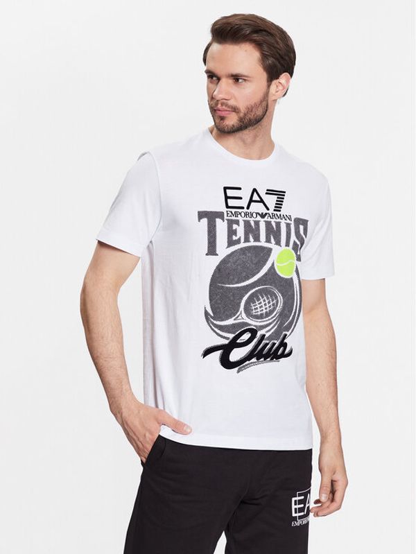 EA7 Emporio Armani EA7 Emporio Armani Тишърт 3RPT45 PJ7CZ 1100 Бял Regular Fit