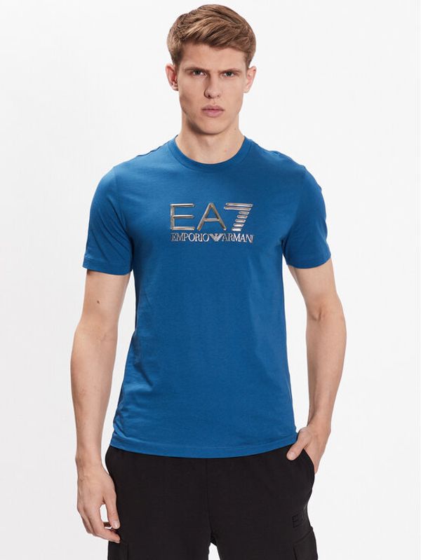 EA7 Emporio Armani EA7 Emporio Armani Тишърт 3RPT71 PJM9Z 1534 Син Regular Fit