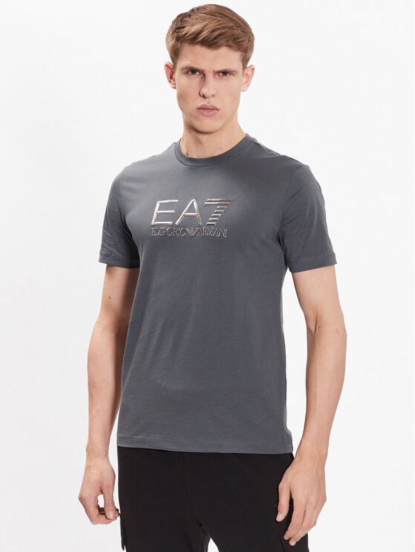 EA7 Emporio Armani EA7 Emporio Armani Тишърт 3RPT71 PJM9Z 1977 Сив Regular Fit