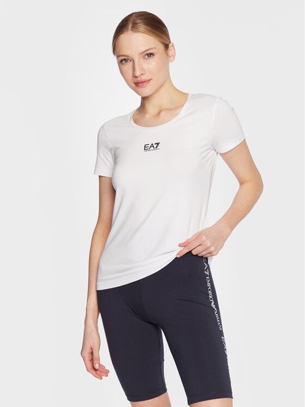 EA7 Emporio Armani EA7 Emporio Armani Тишърт 3RTT05 TJDZZ 1100 Бял Regular Fit